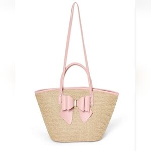 LIKE DREAMS Women's Veronica Polka Straw Tote